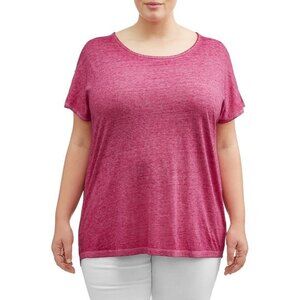 Cold Shoulder Cut Out Strappy Tee Top Tunic  Sz 3X NWT